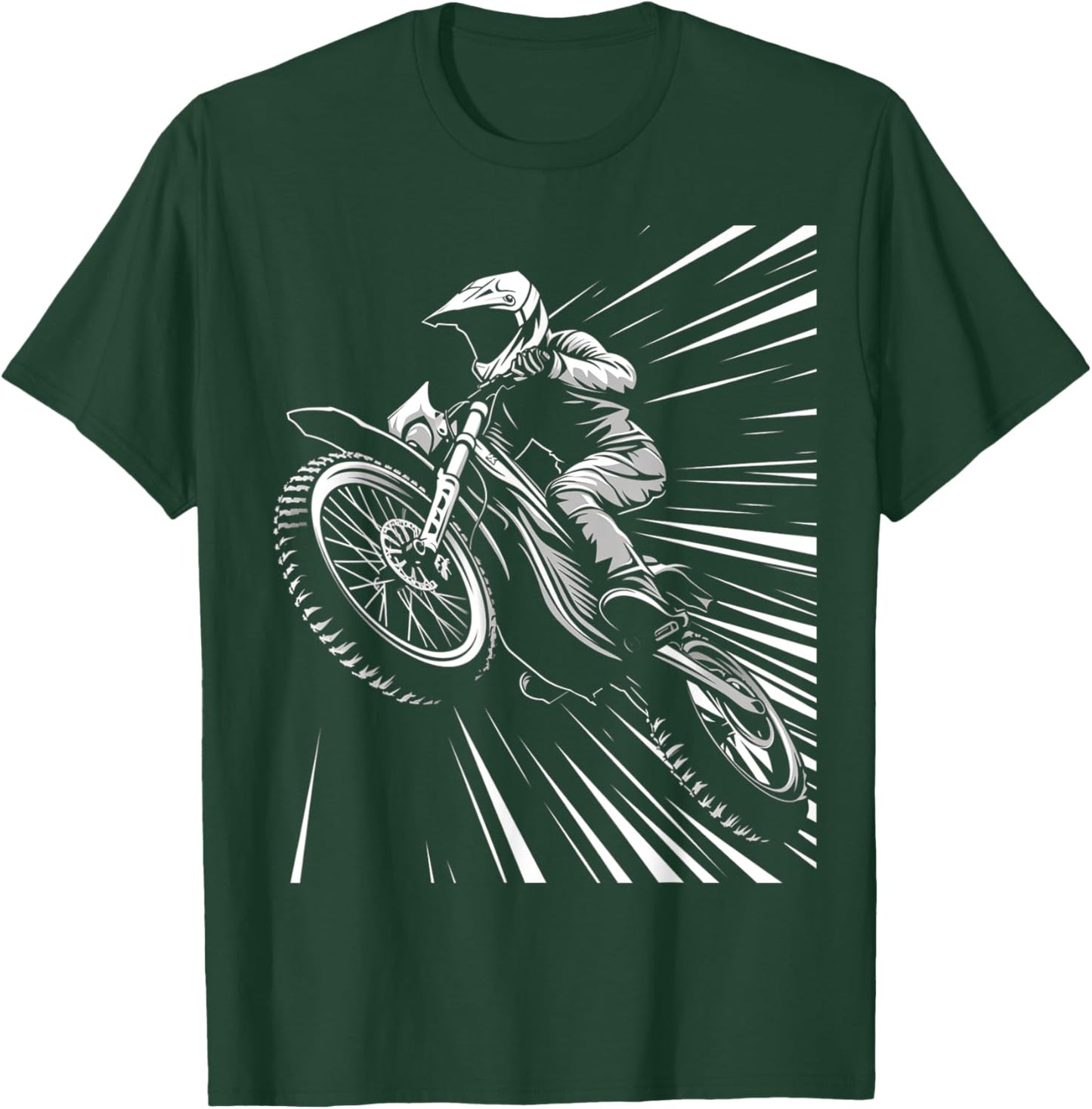 Funny Dirt Bike Lover Motocross Biker Fun Racing Love Riding T-Shirt - T-Shirt | Forest