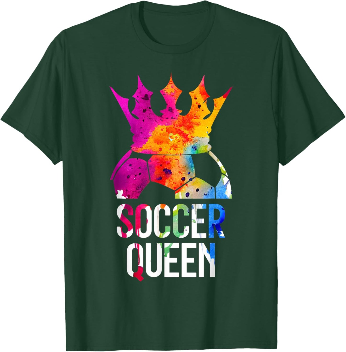 Soccer Player Soccer Queen T-Shirt - T-Shirt | Forest