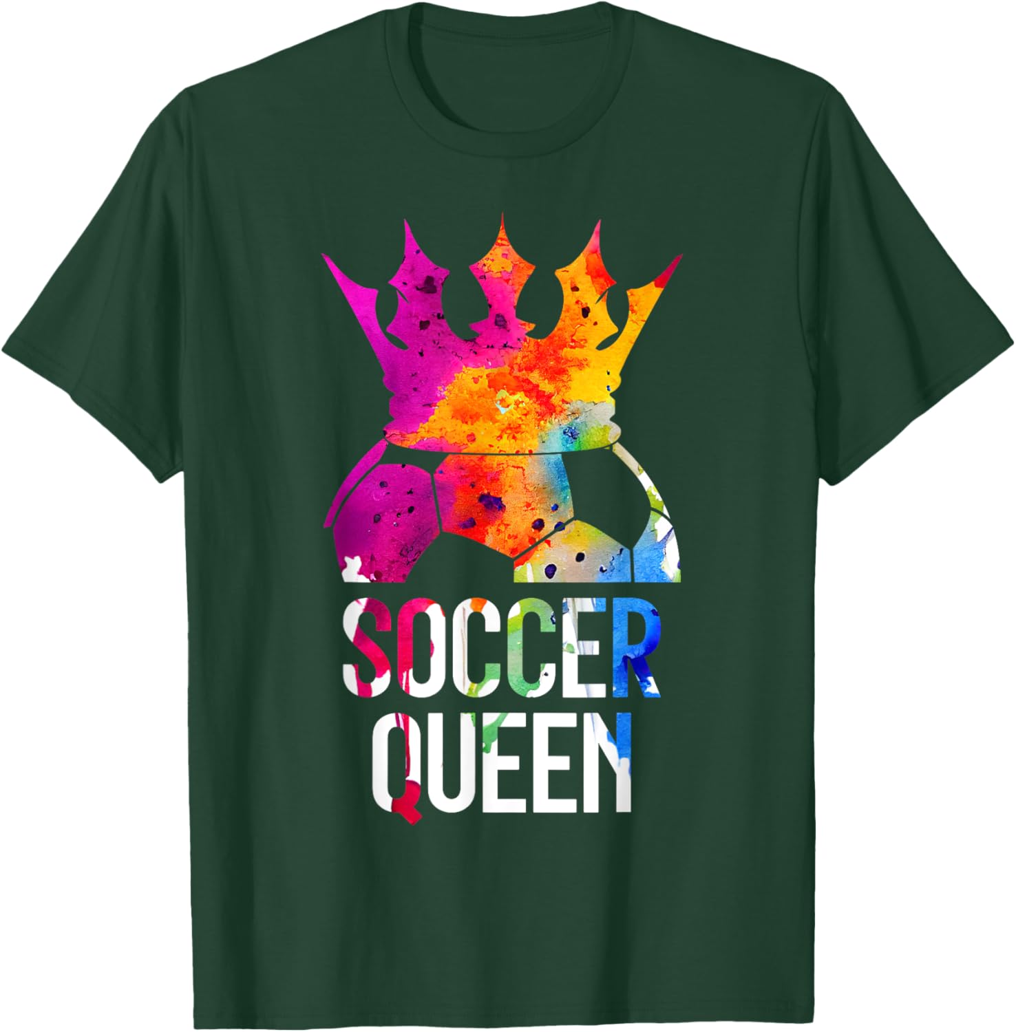 Soccer Player Soccer Queen T-Shirt - T-Shirt | Forest