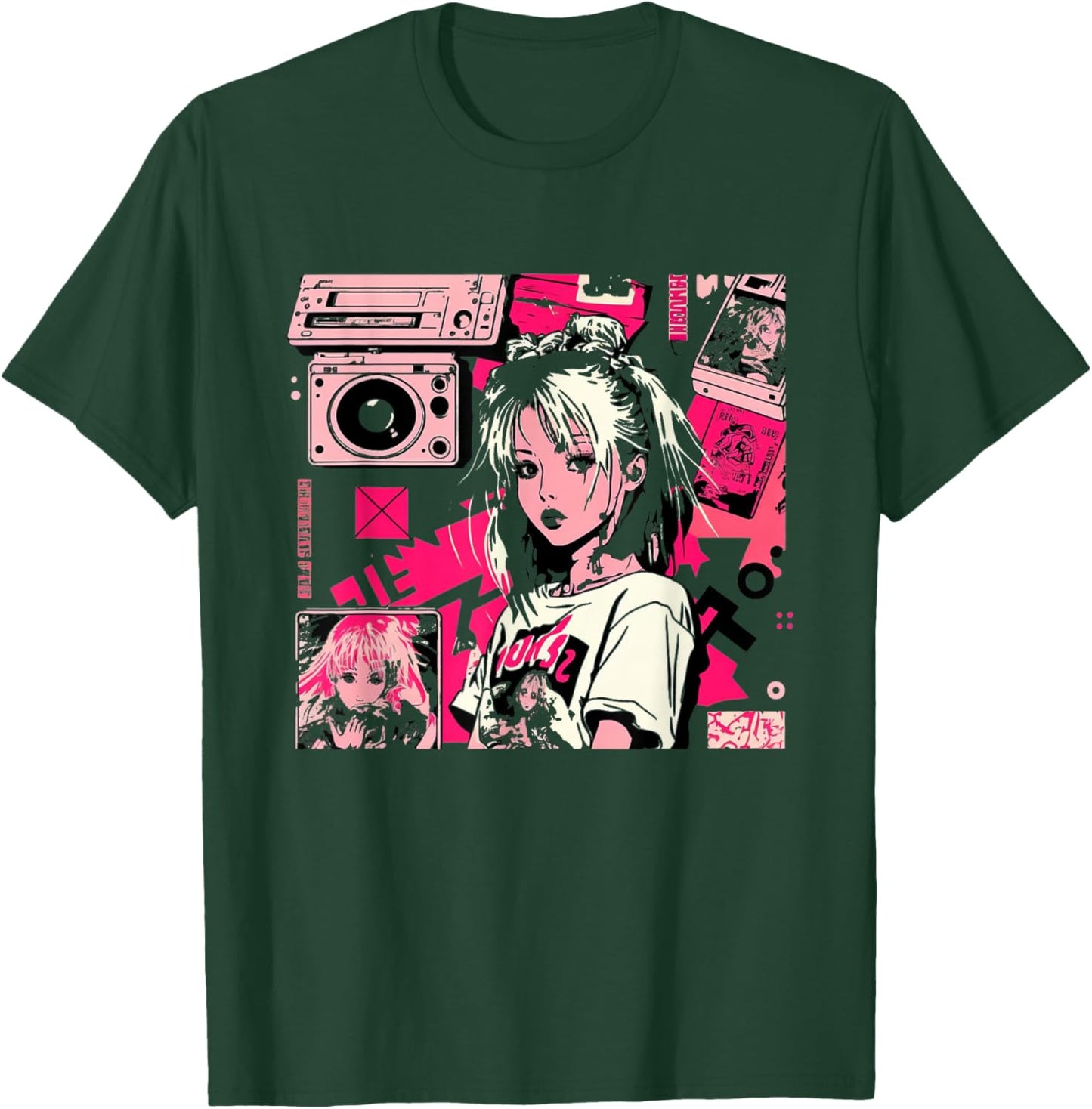 Retro Vaporwave Aesthetic 90s EGirl japanese art T-Shirt - T-Shirt | Forest