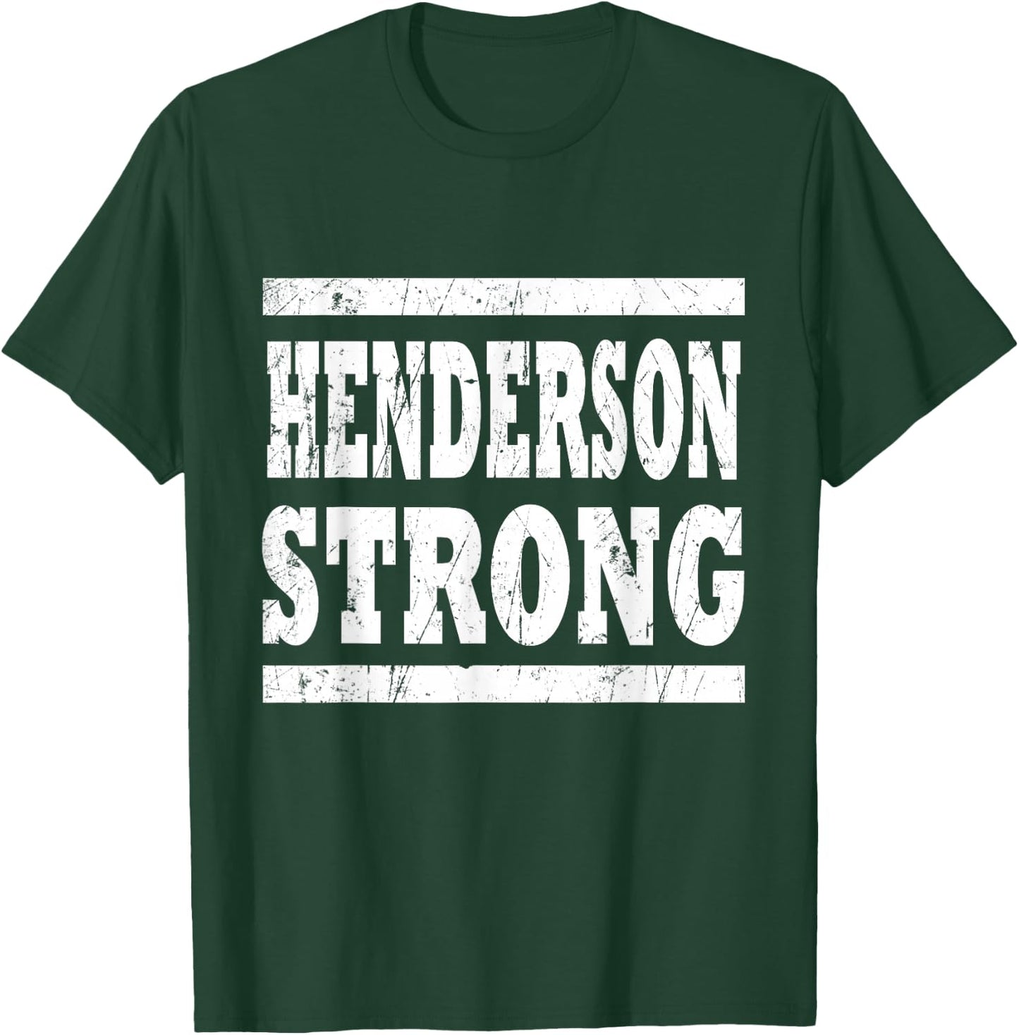 HENDERSON Strong Squad Family Reunion Last Name Team Custom T-Shirt - T-Shirt | Forest
