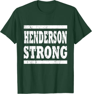 HENDERSON Strong Squad Family Reunion Last Name Team Custom T-Shirt - T-Shirt | Forest