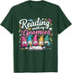 Cute Reading With My Gnomies,Funny Gnome Book Bookworm Lover T-Shirt - T-Shirt | Forest