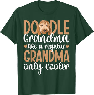 Cool Doodle Grandma Of A Goldendoodle Grandmother T-Shirt - T-Shirt | Forest