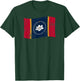 Mississippi Waving State Flag – MS Mississippian T-Shirt - T-Shirt | Forest