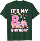 8 Years Old Girls It's My 8th Birthday Spa Theme Party T-Shirt - T-Shirt | Forest
