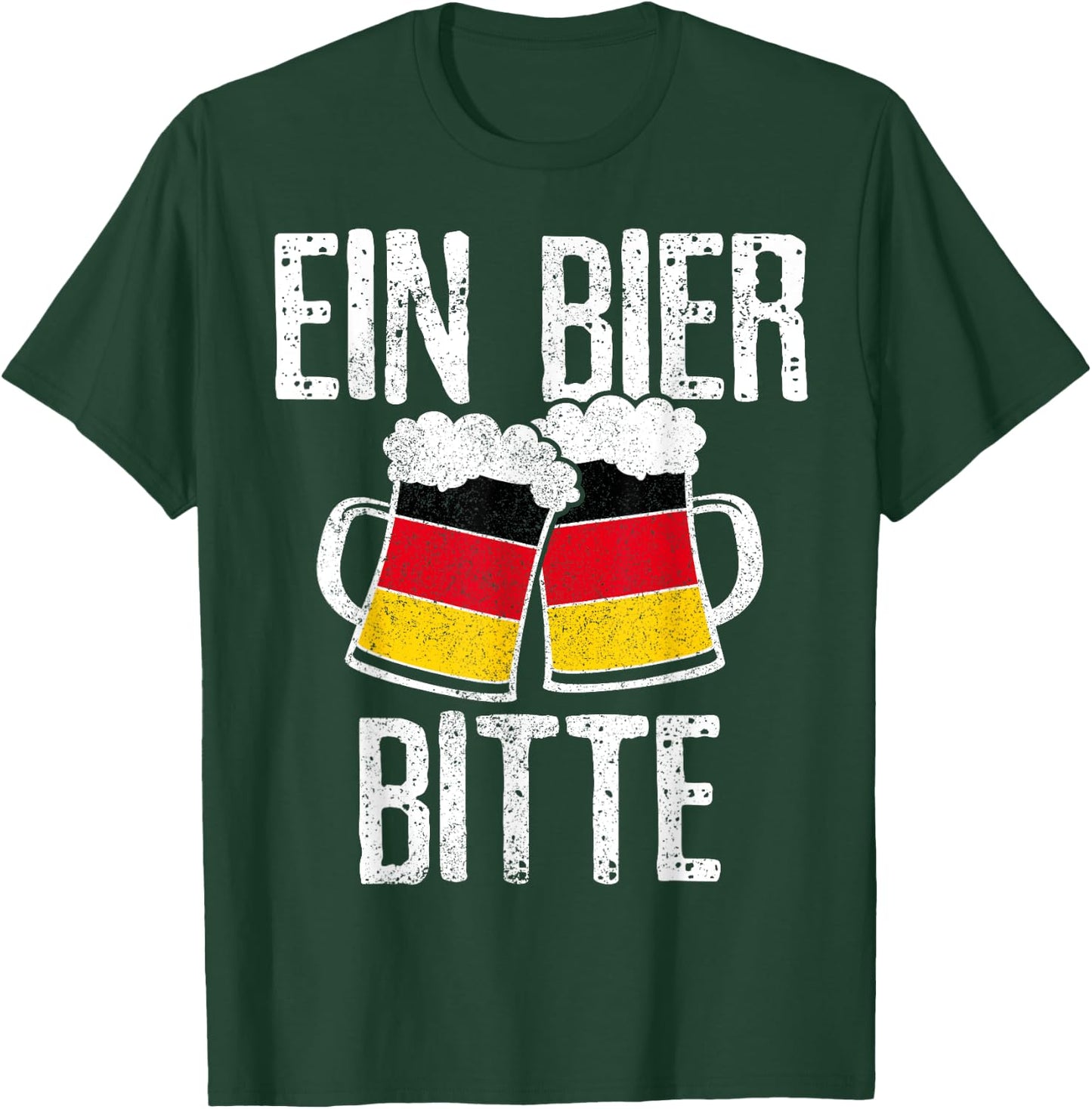 Funny German Ein Bier Bitte Oktoberfest Beer T-Shirt - T-Shirt | Forest