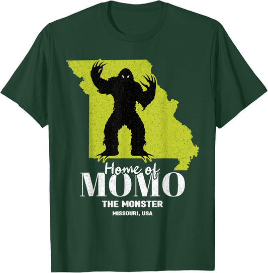 Momo The Monster Missouri State American Cryptid T-Shirt - T-Shirt | Forest