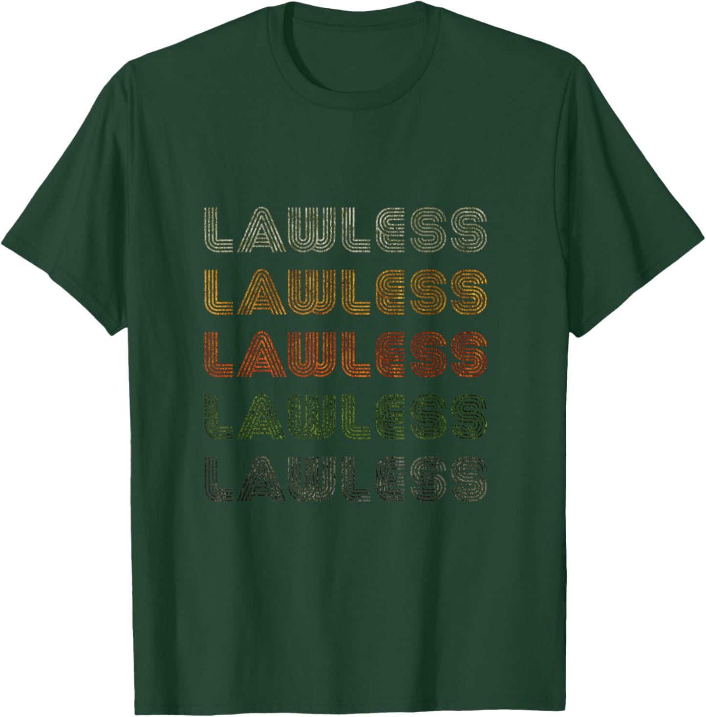 Love Heart Lawless Grunge Vintage Style Black Lawless T-Shirt - T-Shirt | Forest