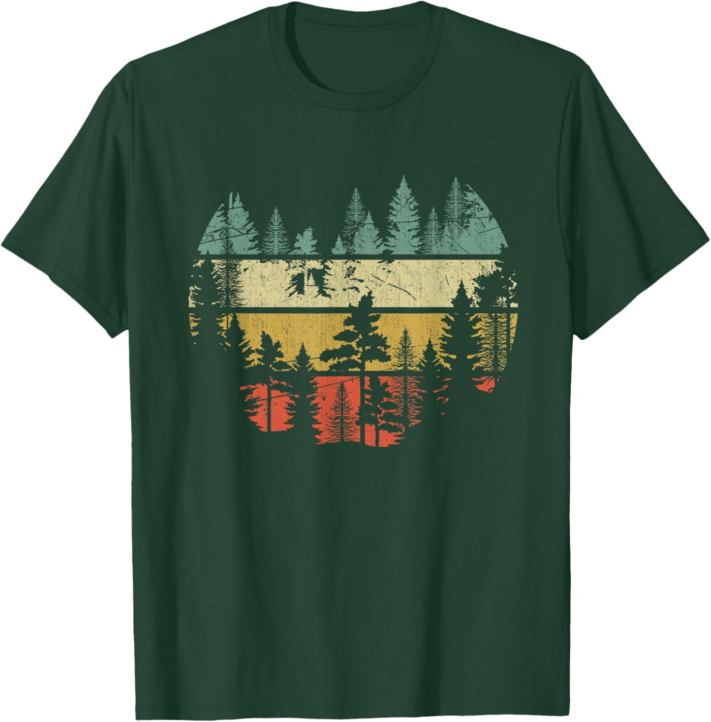 Wildlife Trees Outdoors Nature Retro Forest Sleeveless T-Shirt - T-Shirt | Forest