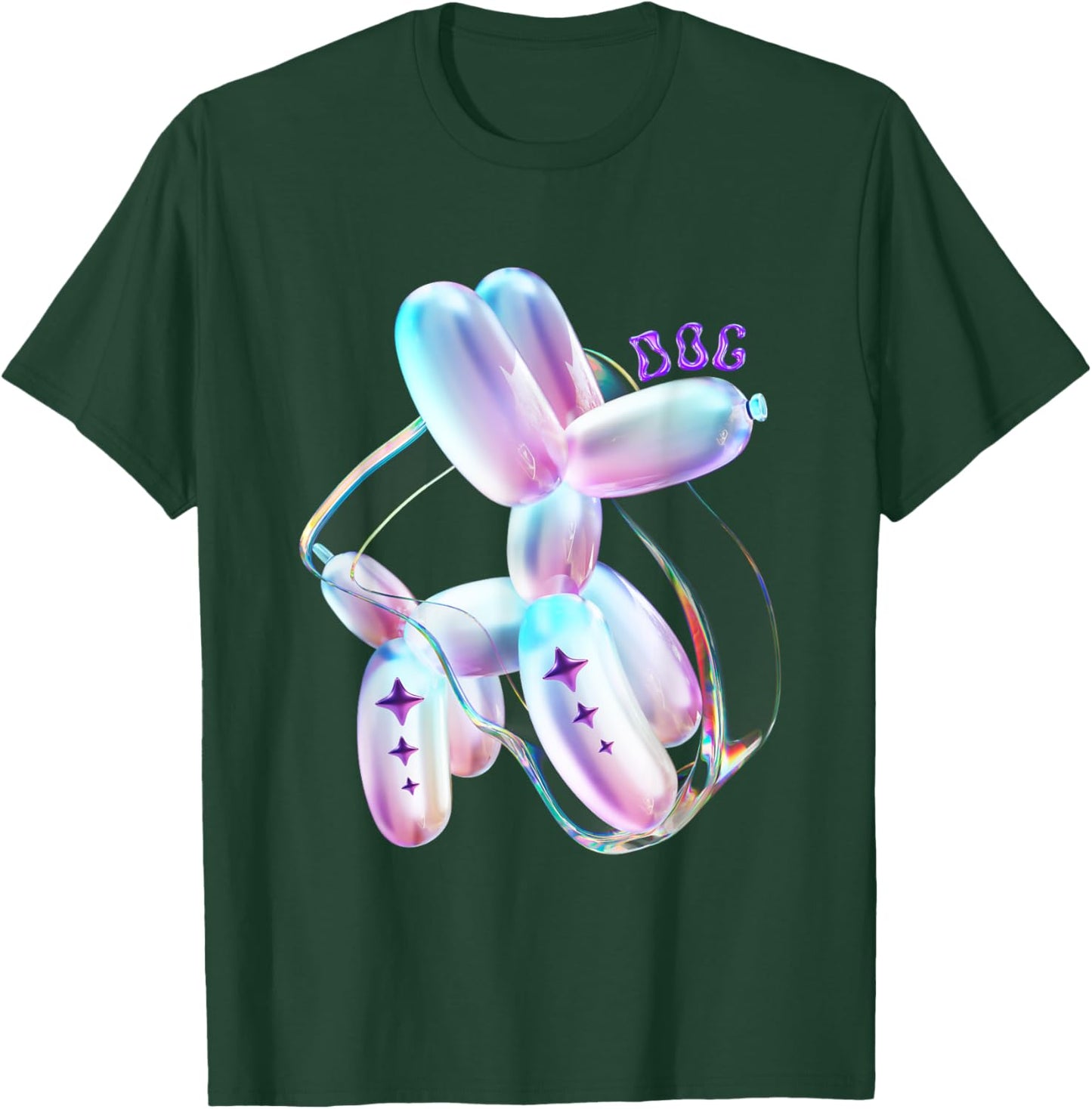 3d Balloon Dog T-Shirt - T-Shirt | Forest