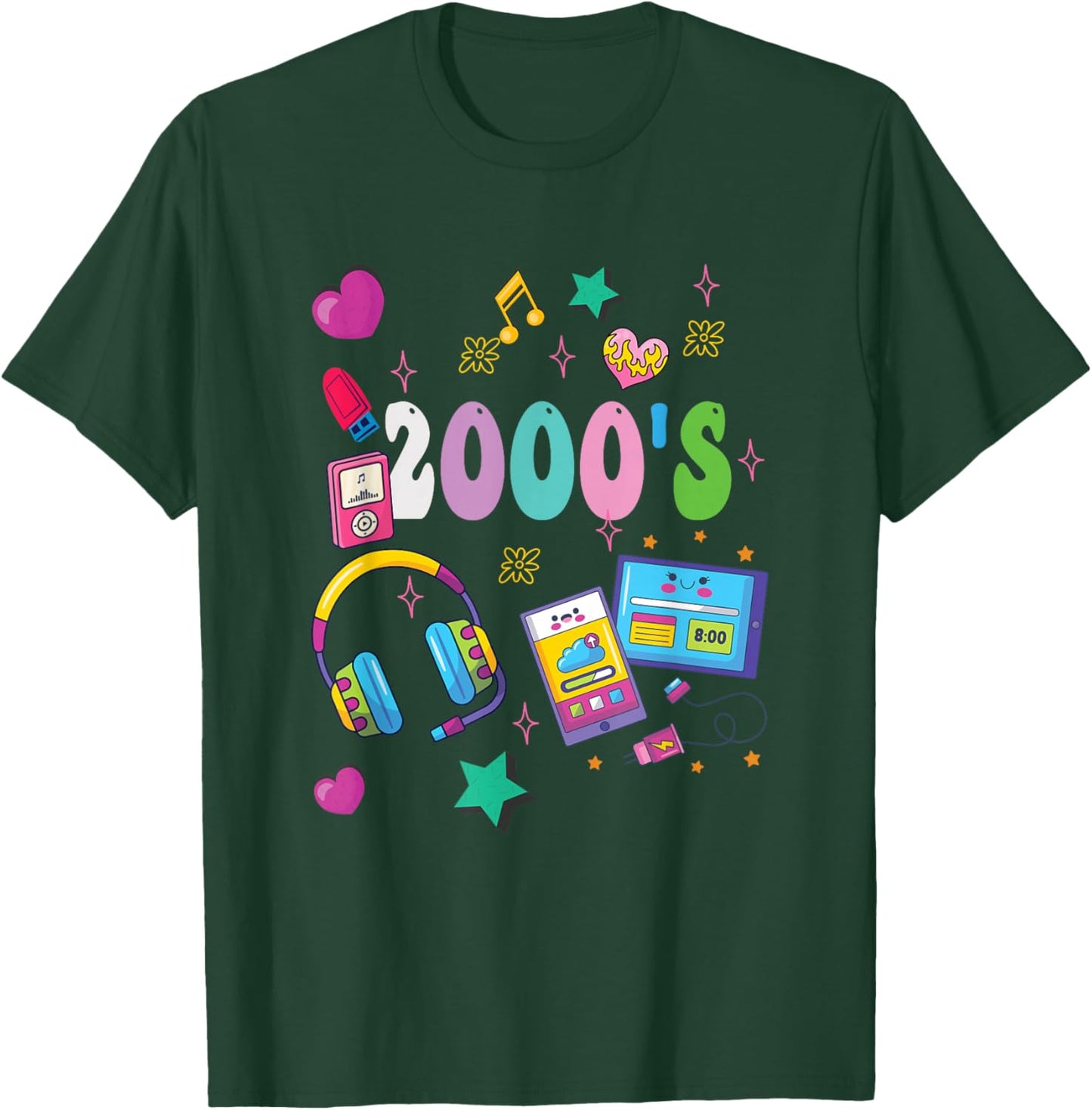 Back to the 2000's Vintage Two thousands retro 00s T-Shirt - T-Shirt | Forest