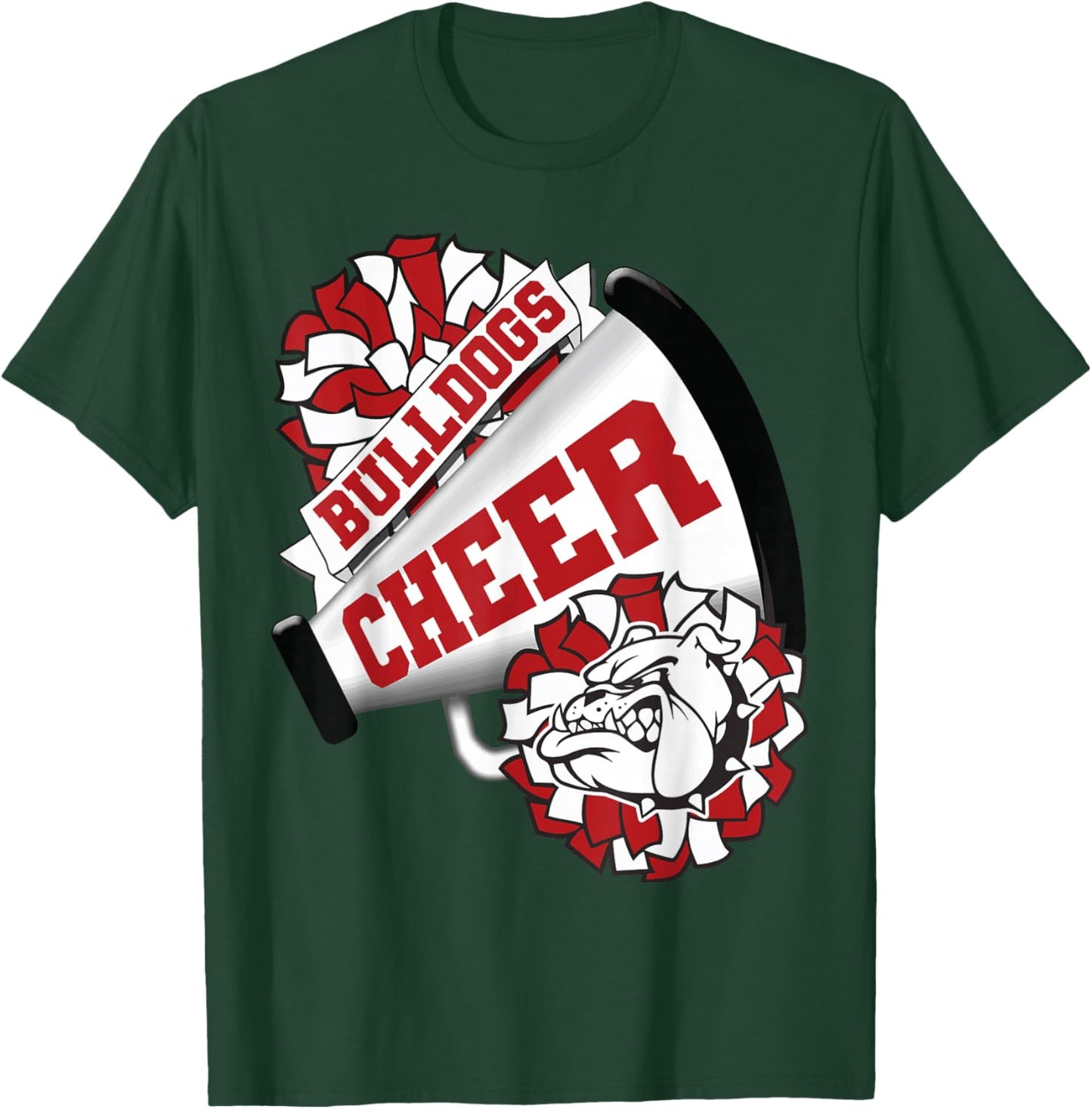 Dog Cheer Back To School Spirit Cheerleading T-Shirt - T-Shirt | Forest