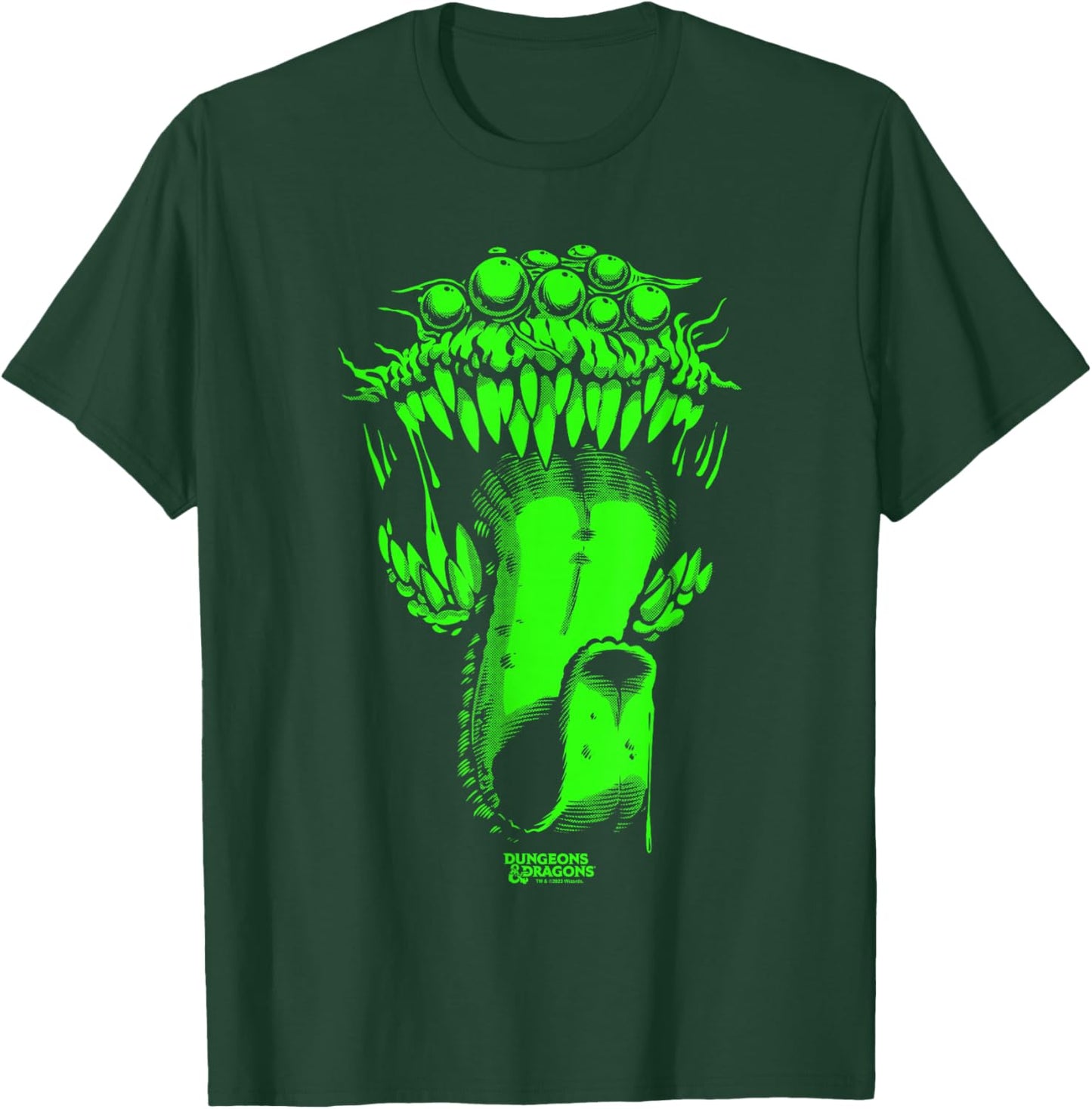 Dungeons & Dragons Halloween Neon Green Mimic Costume T-Shirt - T-Shirt | Forest