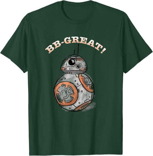 Star Wars: The Force Awakens BB-Great! Watercolor Portrait T-Shirt - T-Shirt | Forest