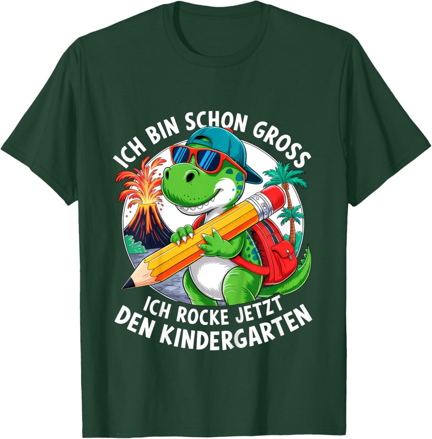 Kindergartenkind 2026 Kita Start Anfang Kindergarten Jungs T-Shirt - T-Shirt | Forest