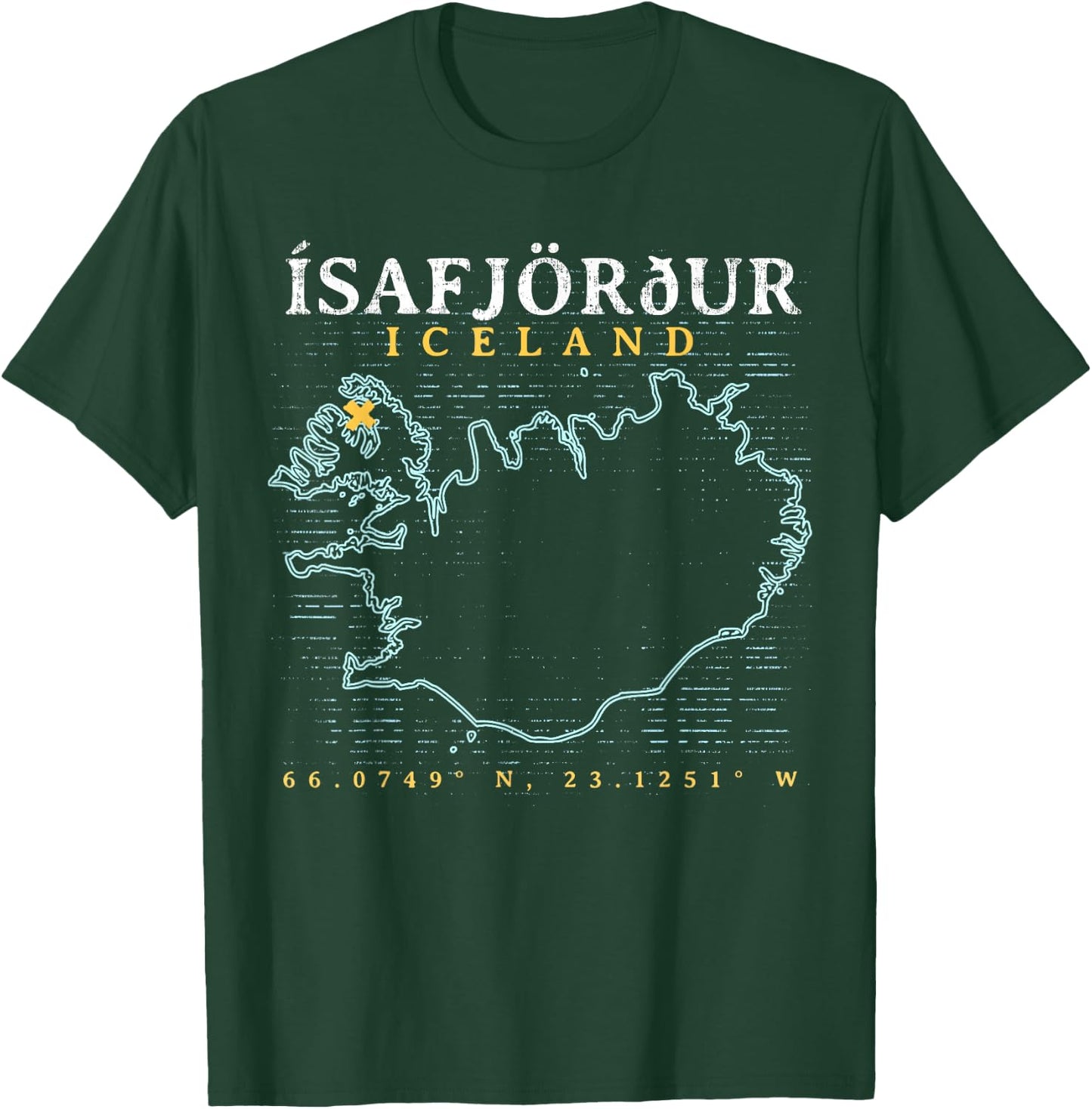 Iceland Isafjordur T-Shirt - T-Shirt | Forest