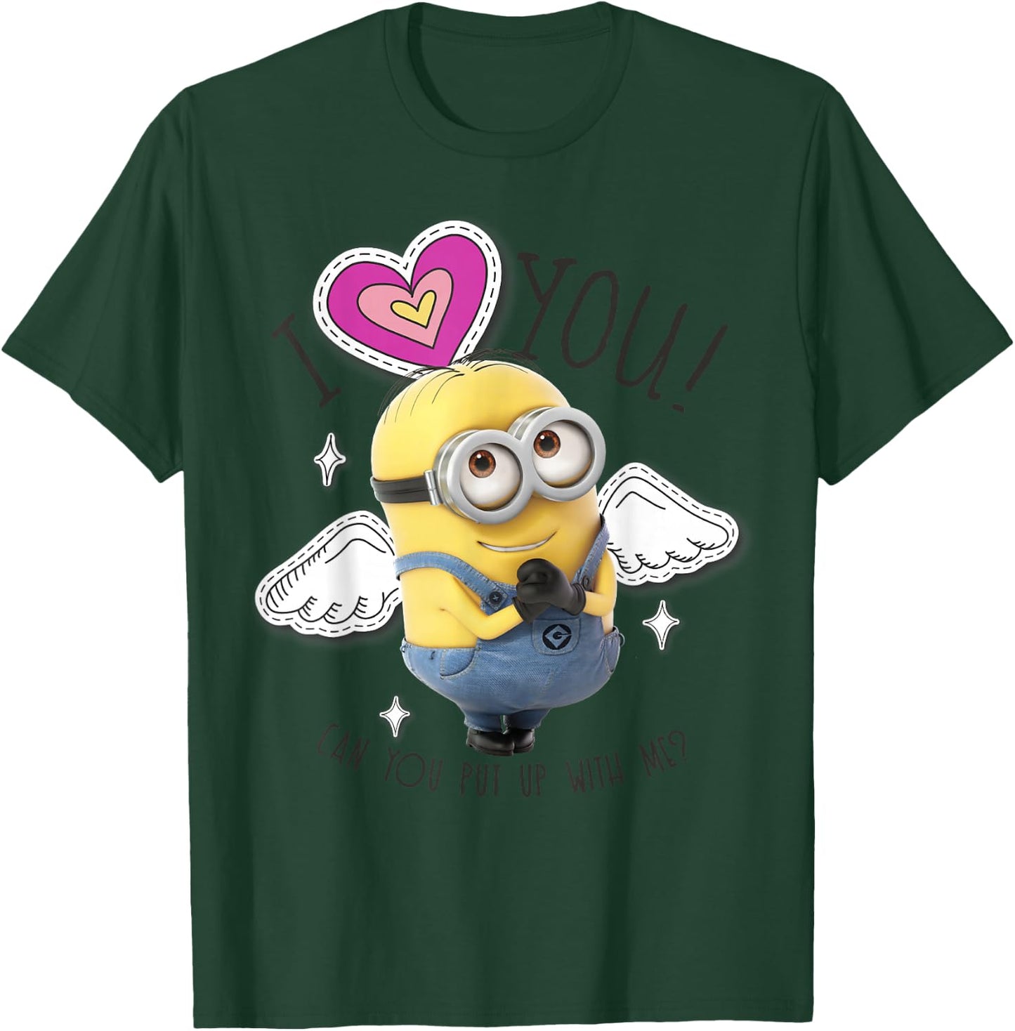 Despicable Me Minions I Love You Angel Wings T-Shirt - T-Shirt | Forest