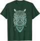 Owl Shirt - Bohemian Henna Style Owls, Boho Owl T-Shirt - T-Shirt | Forest