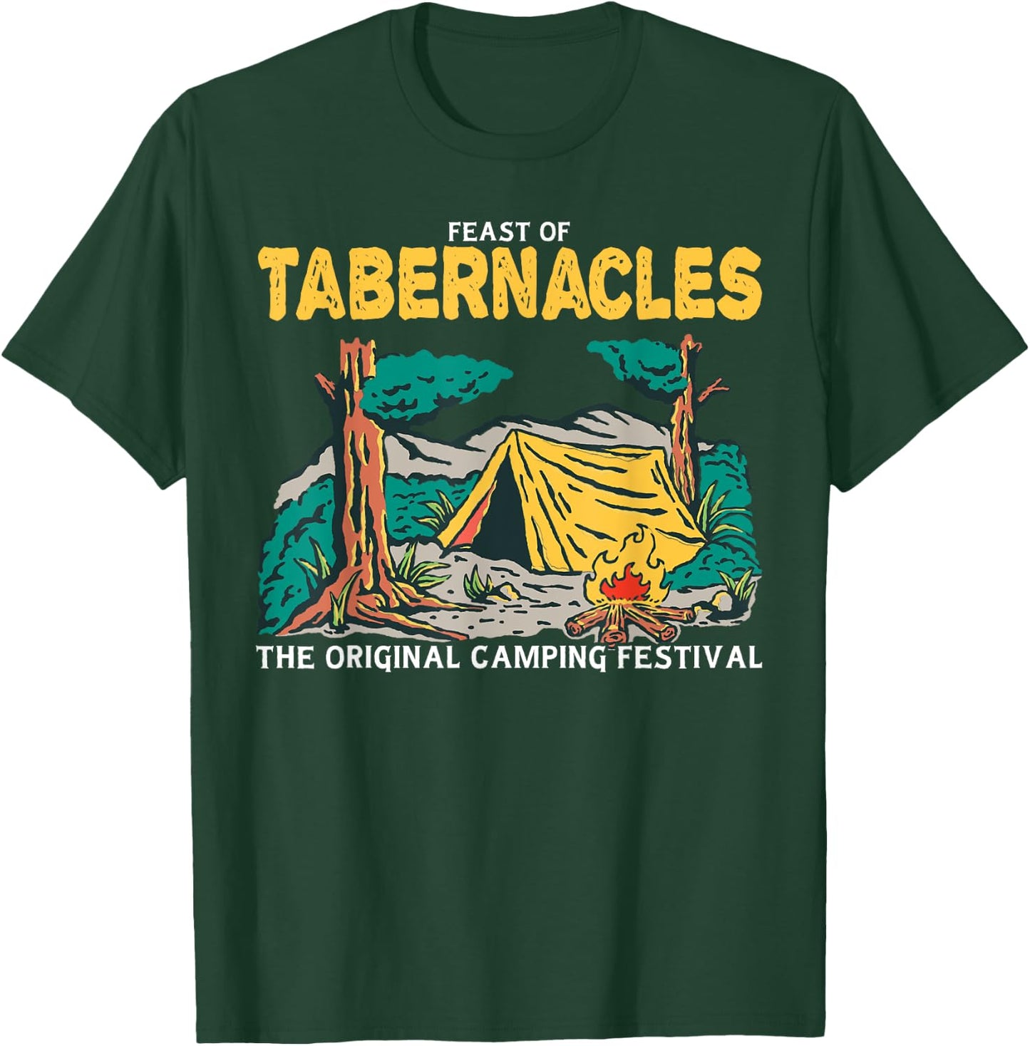 Feast Of Tabernacles The Original Tent Revival Jewish Hebrew T-Shirt - T-Shirt | Forest