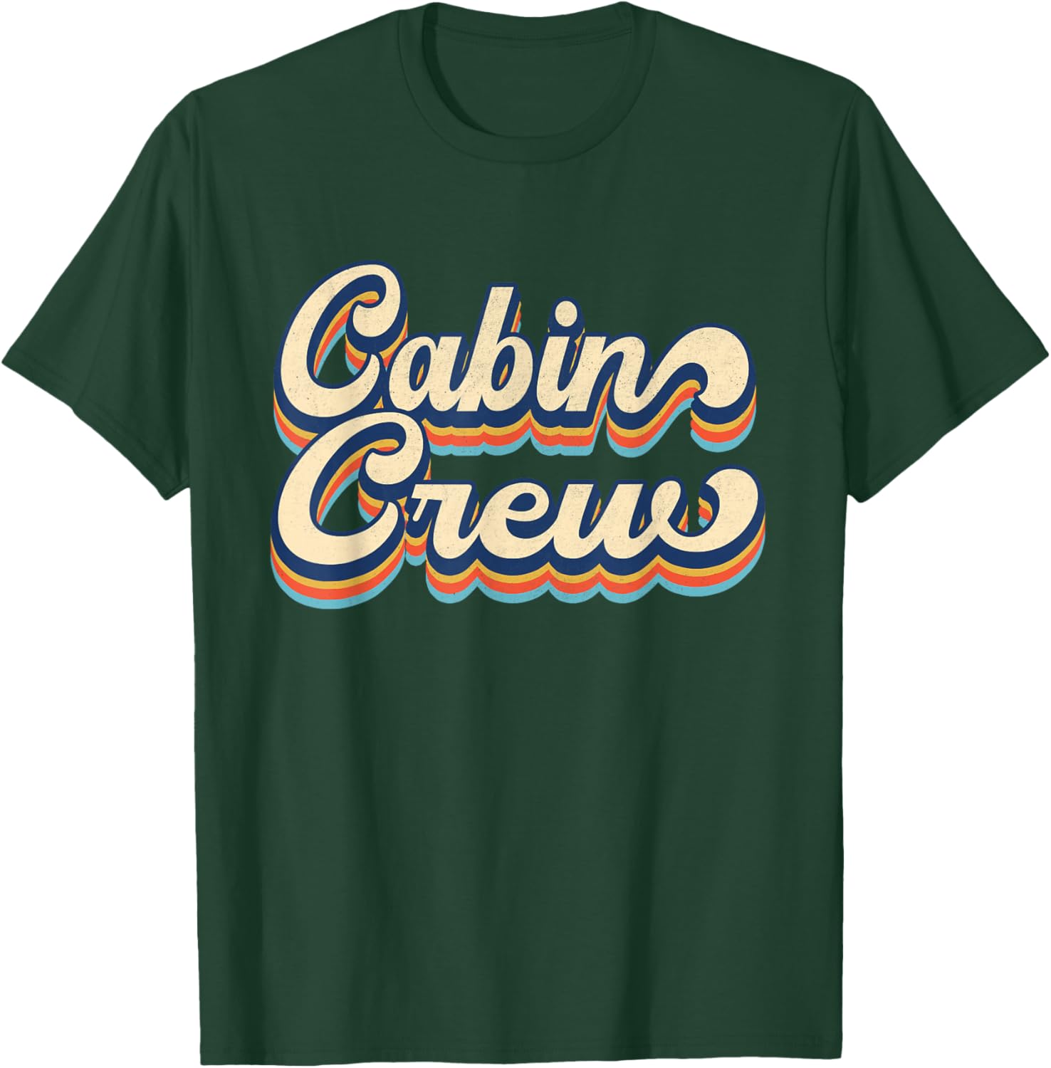 Cabin Crew Friends Family Mountain Reunion Vacation Group T-Shirt - T-Shirt | Forest
