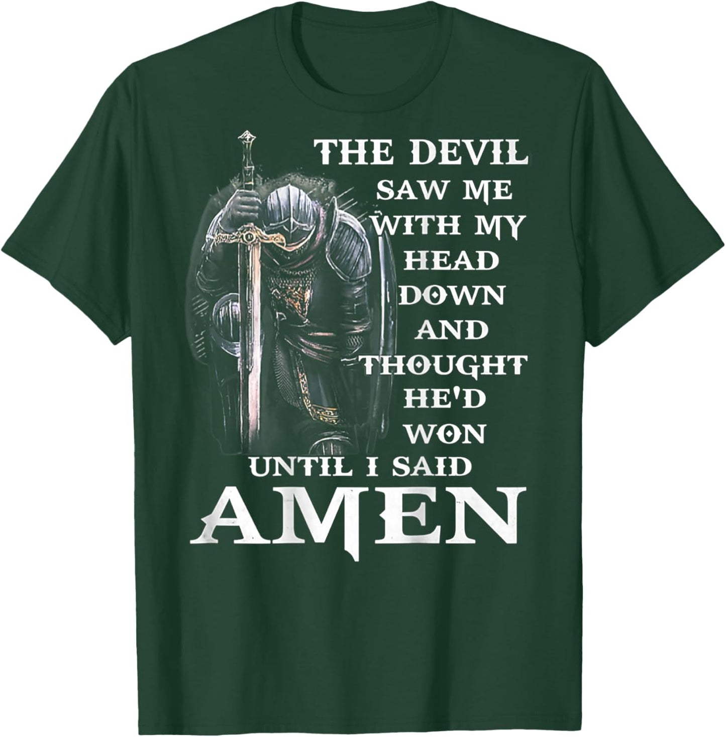 Jesus The Devil Saw Me With My Head Down (auf der Rückseite) T-Shirt - T-Shirt | Forest