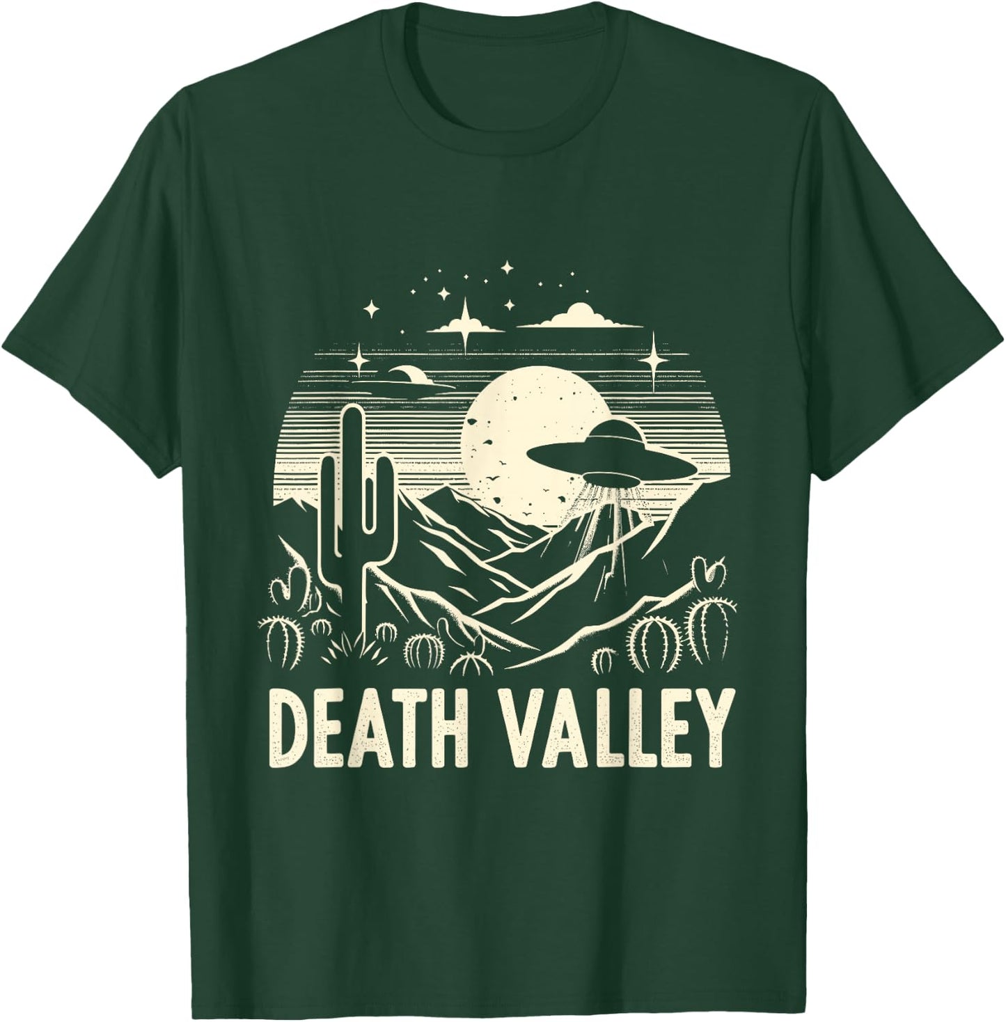 Death Valley National Park Souvenir Desert UFO Cactus T-Shirt - T-Shirt | Forest
