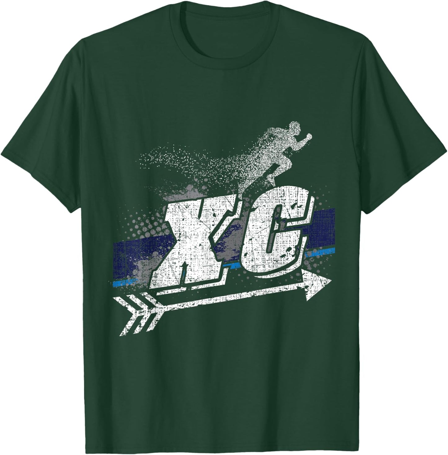 XC Cross Country Runner Open Air Individual Team Sport T-Shirt - T-Shirt | Forest