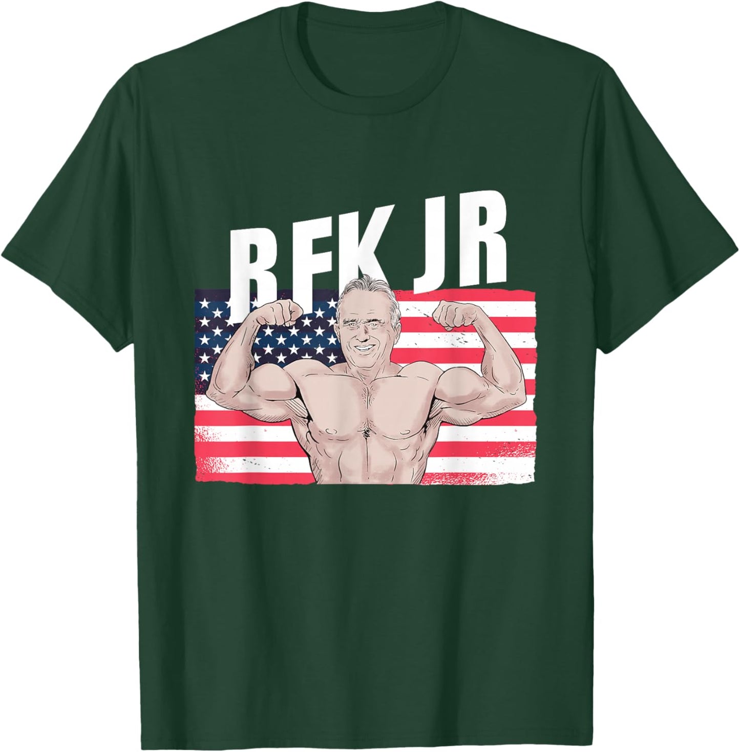 RFK JR 2024 Robert F Kennedy Funny USA Political Design T-Shirt - T-Shirt | Forest