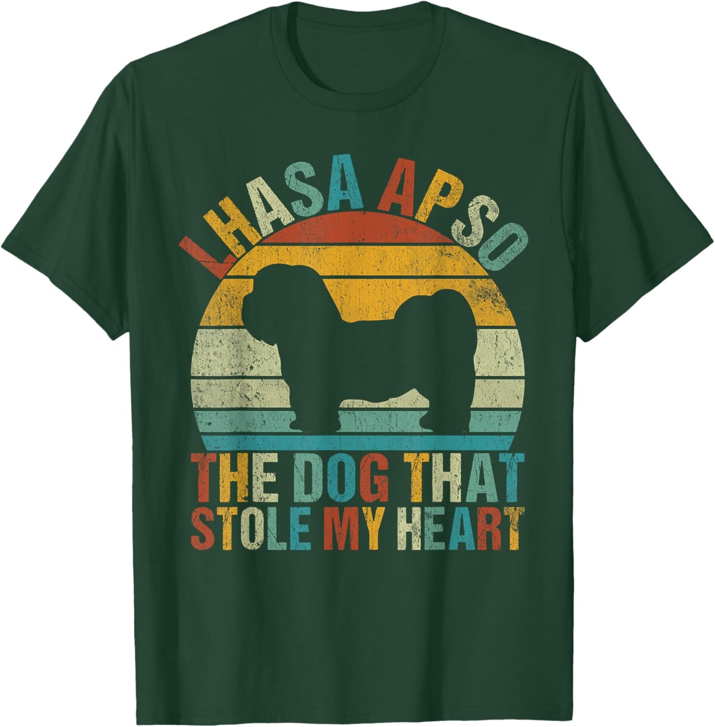Lhasa Apso the Dog that stole my Heart Lhasa Apso Men Women T-Shirt - T-Shirt | Forest