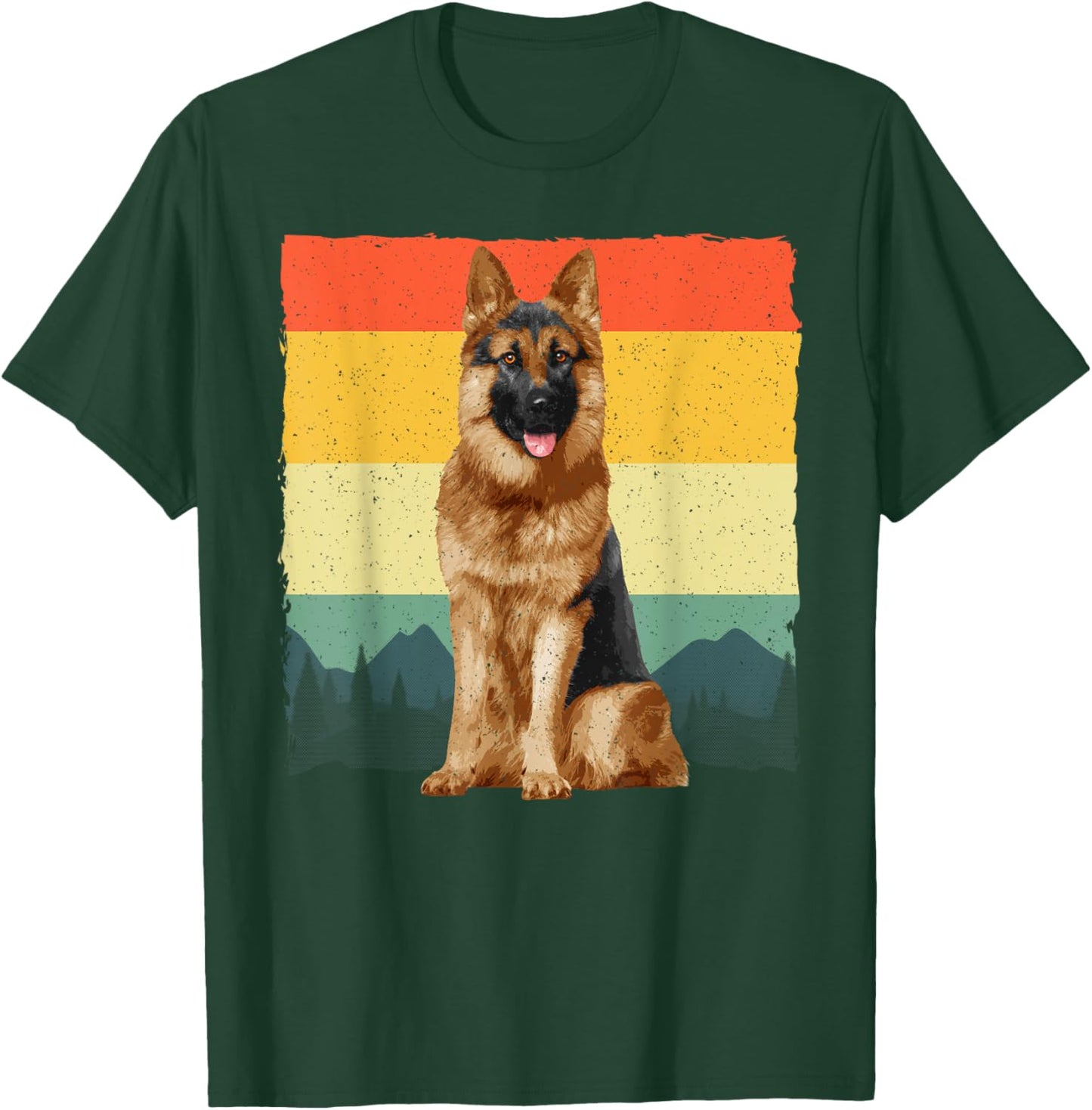 Cool German Shepherd Art Women German Shepherd Lover T-Shirt - T-Shirt | Forest
