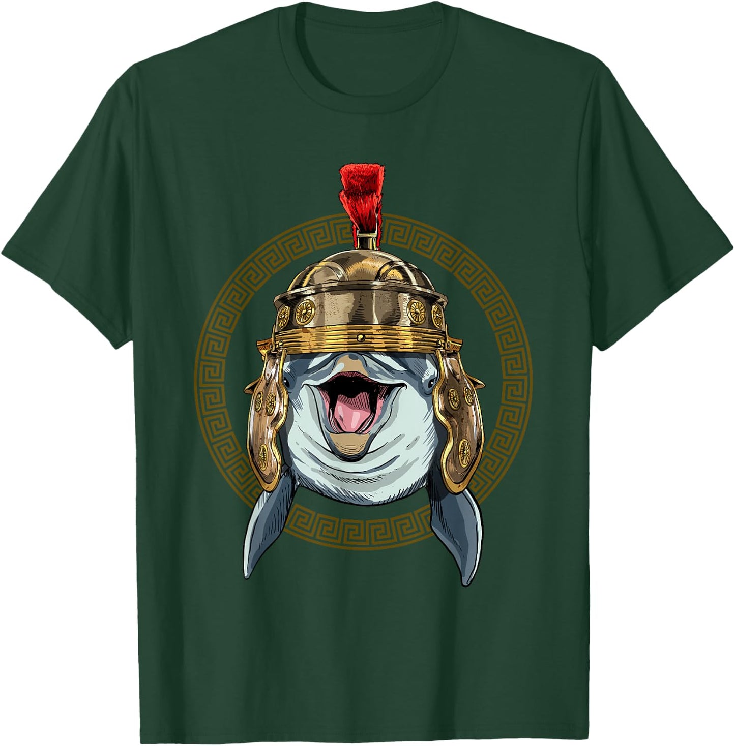 Centurion Dolphin Ancient Rome Roman Empire Marine Life T-Shirt - T-Shirt | Forest