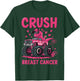 Crush Breast Cancer Awareness Monster Truck Pink Toddler Boy T-Shirt - T-Shirt | Forest