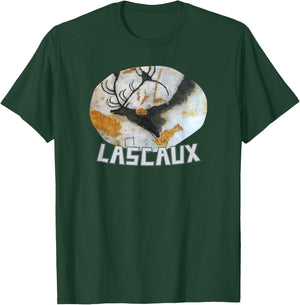 Lascaux Cave Painting Prehistoric Parietal Art Megaloceros T-Shirt - T-Shirt | Forest