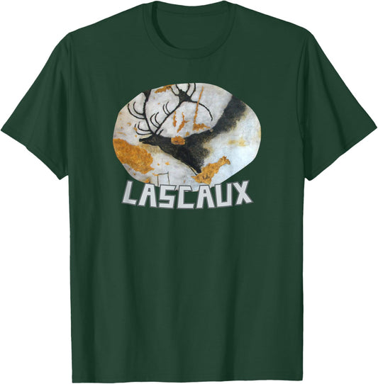 Lascaux Cave Painting Prehistoric Parietal Art Megaloceros T-Shirt - T-Shirt | Forest