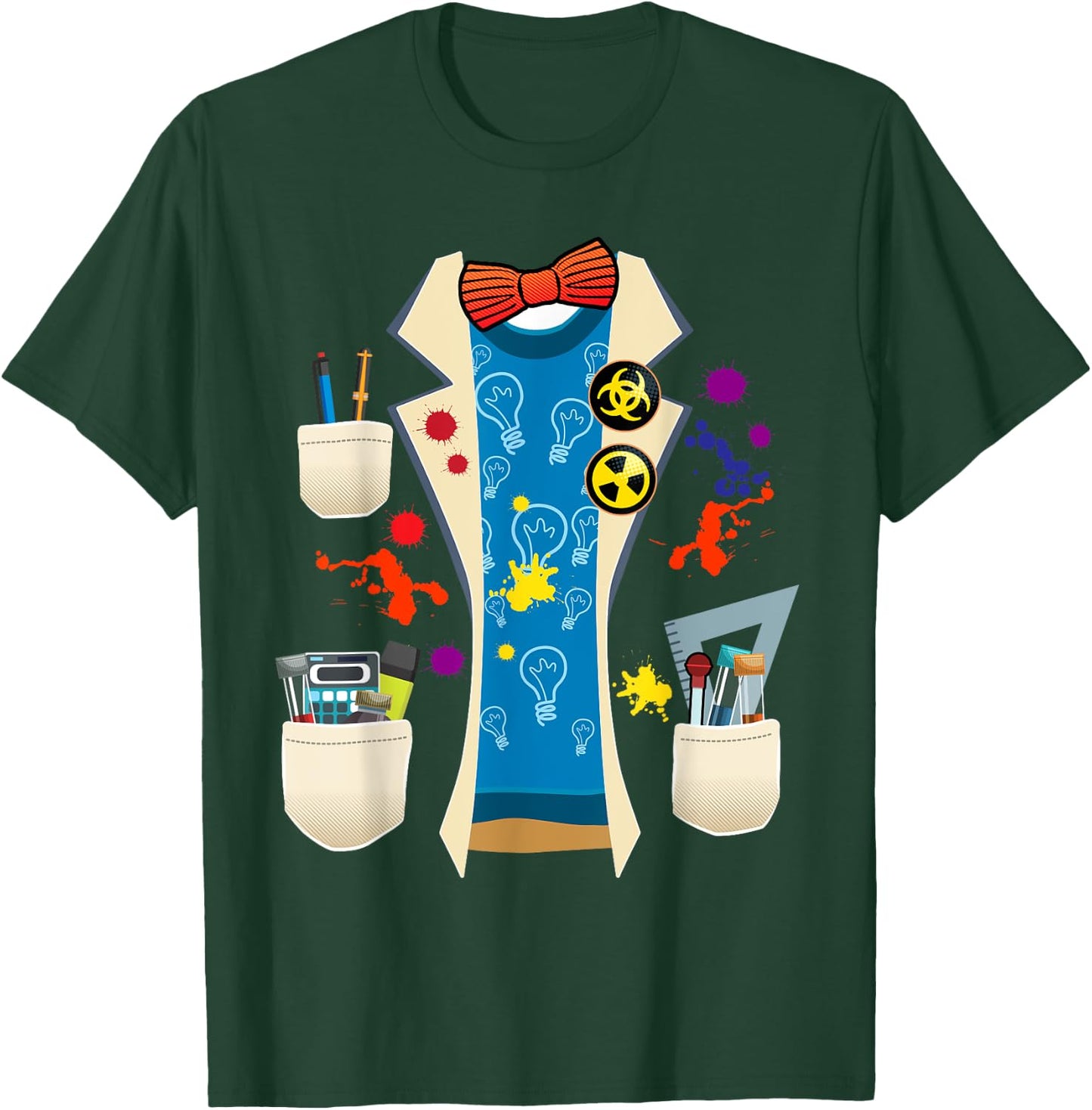 Halloween Mad Chemist Scientist DIY Costume Physics Science T-Shirt - T-Shirt | Forest