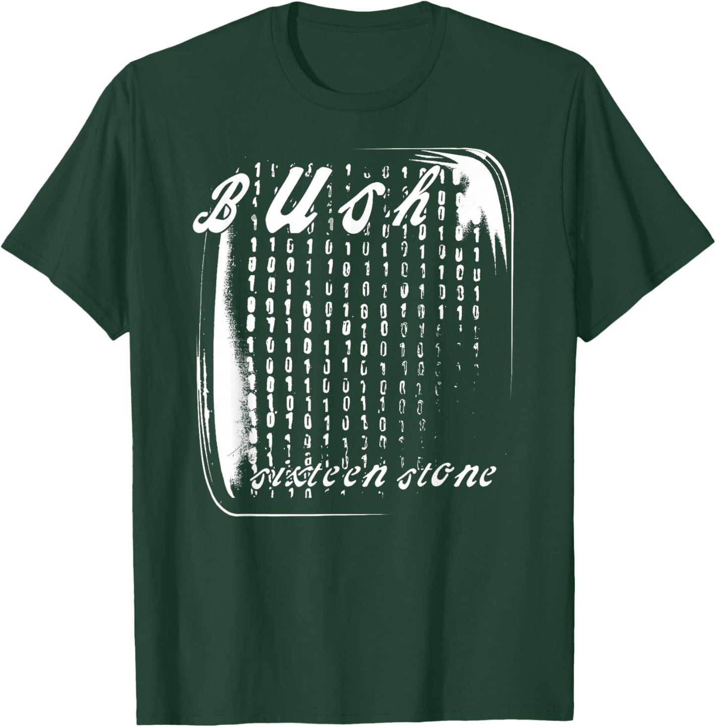 Bush – White Logo On Red T-Shirt - T-Shirt | Forest