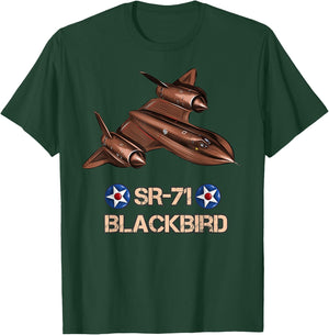 American Reconnaissance Aircraft SR71 Blackbird T-Shirt - T-Shirt | Forest