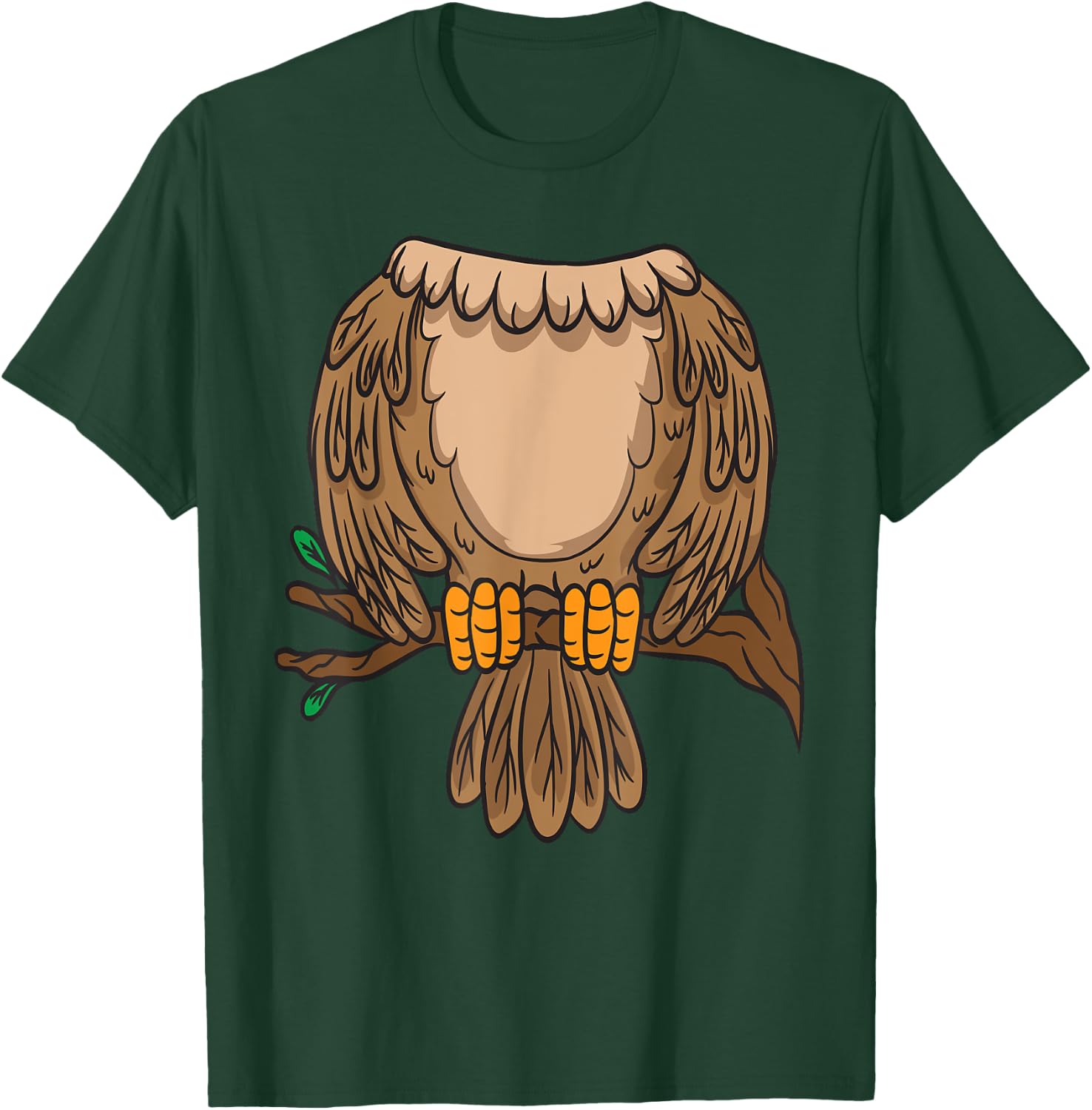 Funny Headless Owl Halloween Night Bird Costume Easy Outfit T-Shirt - T-Shirt | Forest