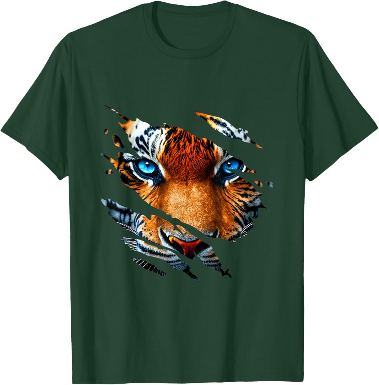 Tiger Eye Zoo Safari Big Cat Zookeeper Or Zoologist T-Shirt - T-Shirt | Forest