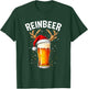 Reinbeer Winedeer Santa Hat Reindeer Couple Xmas Matching T-Shirt - T-Shirt | Forest