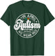 Red Instead Autism Awareness Acceptance Support T-Shirt - T-Shirt | Forest