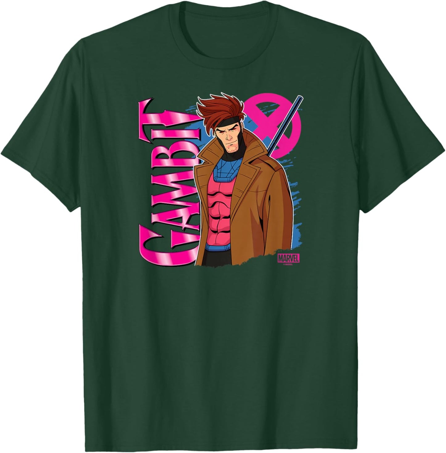 X-Men - Gambit Logo T-Shirt - T-Shirt | Forest
