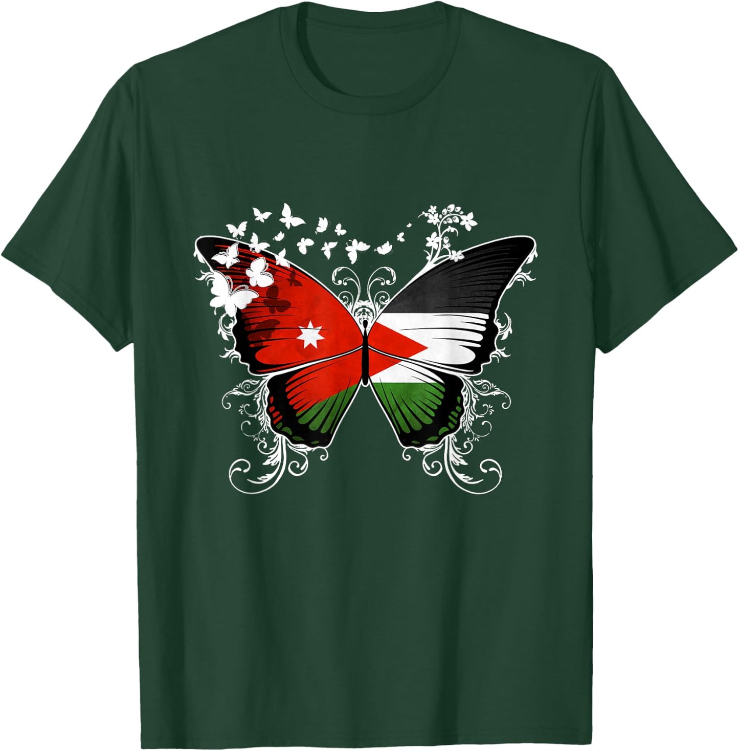 Jordan Flag Jordanian T-Shirt - T-Shirt | Forest
