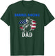 Barrel Racing Dad - Patriotic Horse Riding - Riding Gifts T-Shirt - T-Shirt | Forest