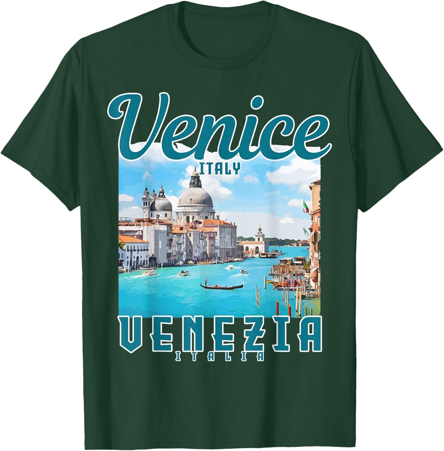 Venice Italy Venice Vintage Souvenir T-Shirt - T-Shirt | Forest