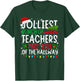 Jolliest Bunch of Teachers This Side Of The Hallway Xmas T-Shirt - T-Shirt | Forest