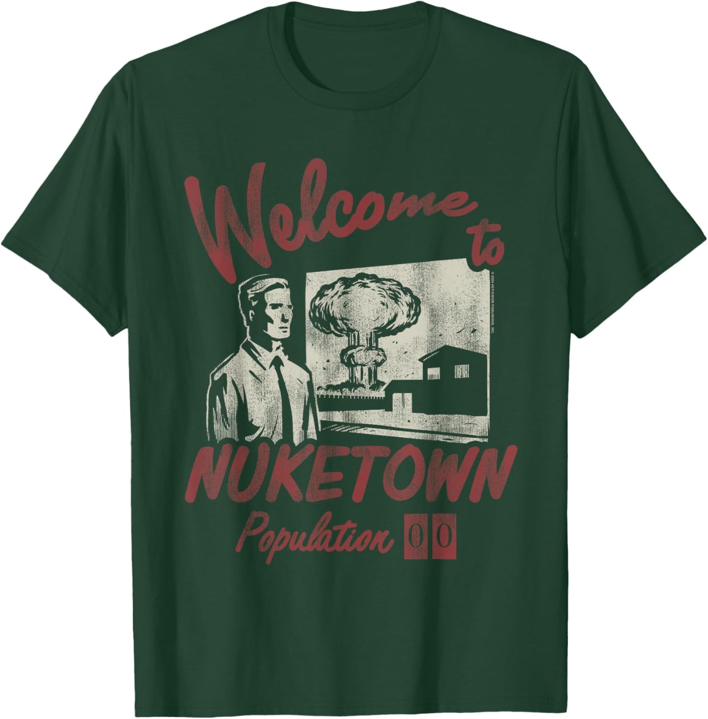 Call of Duty Welcome to Nuketown Population 00 Video Game T-Shirt - T-Shirt | Forest