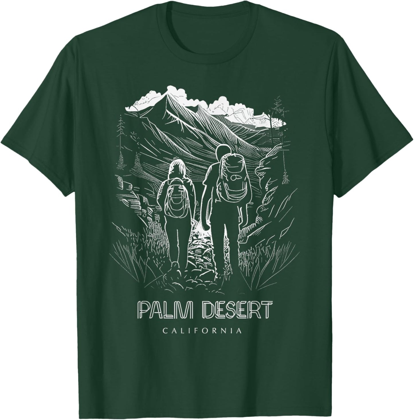 Palm Desert California Souvenir Hiking T-Shirt - T-Shirt | Forest