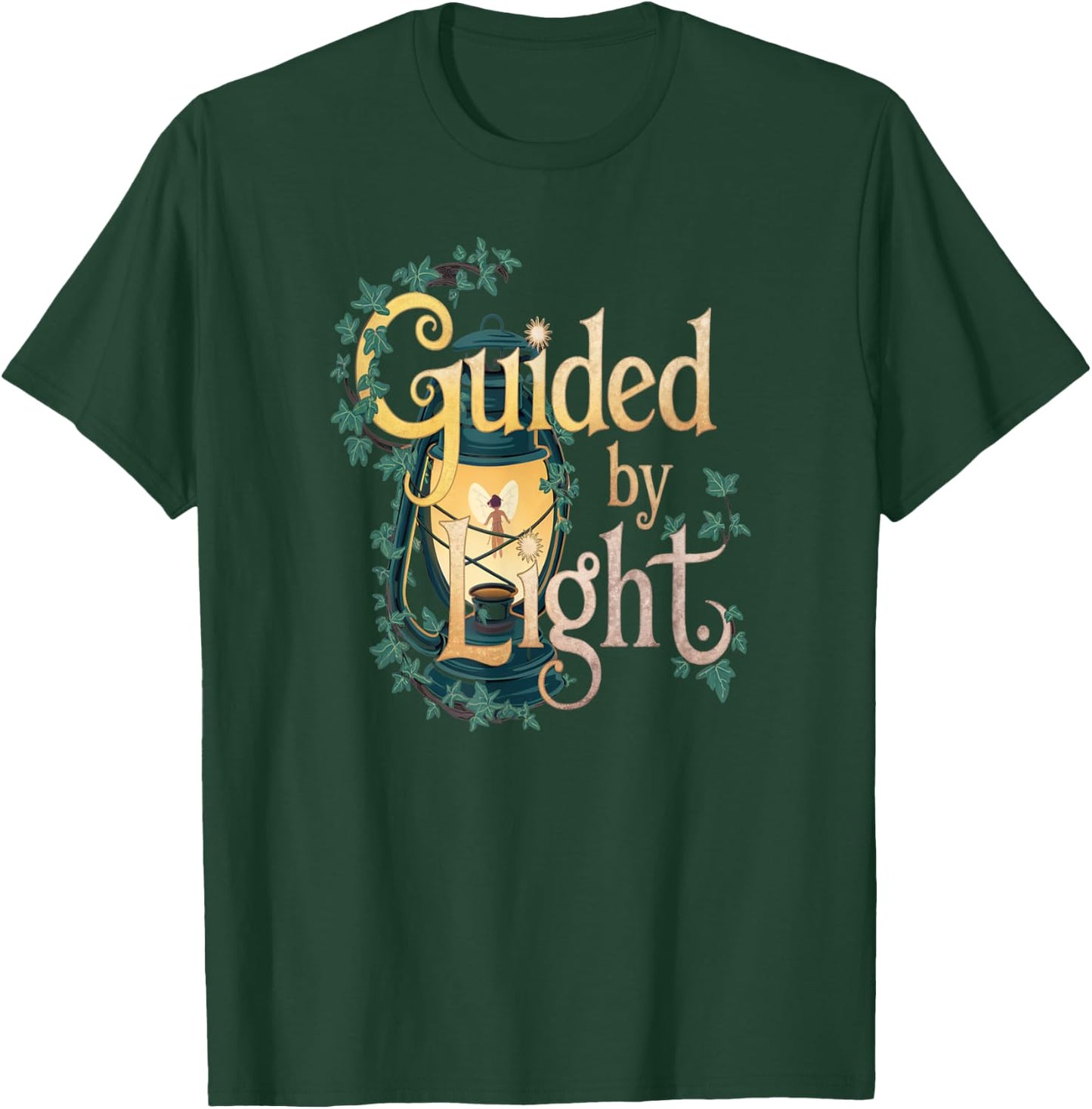 Guided By Light Lantern Fairy Nature T-Shirt - T-Shirt | Forest